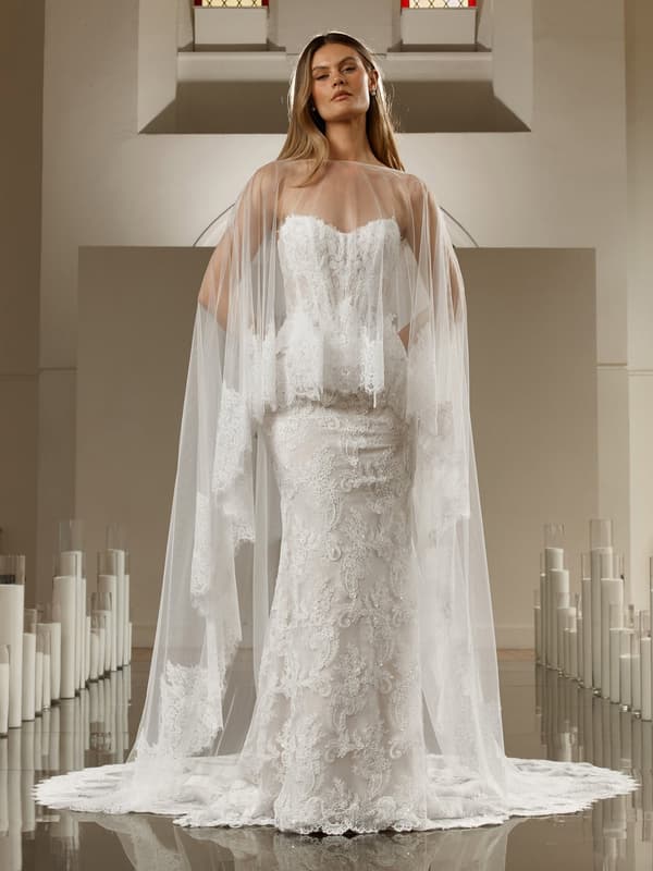 Lace trimmed Cape
