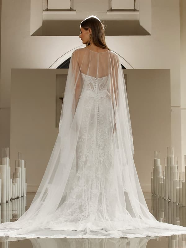 Lace trimmed Cape - Image 2